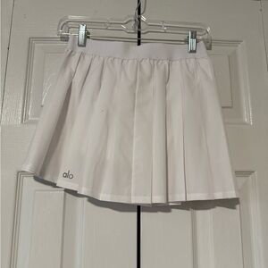 ALO Yoga White Skater Skirt